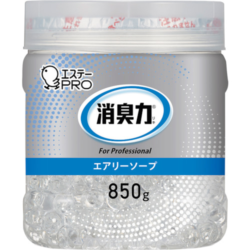 【TRUSCO】エステー　０３１　Ｇ消臭力　ビーズタイプ大容量　本体　８５０ｇ　エアリーソープ